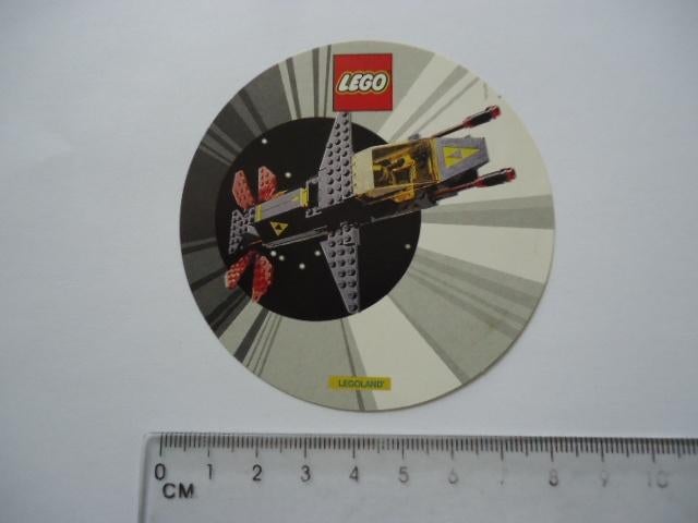 sticker oud Lego space ruimtevaart Legoland retro speelgoed, Verzamelen, Stickers, Zo goed als nieuw, Bedrijf of Vereniging, Verzenden