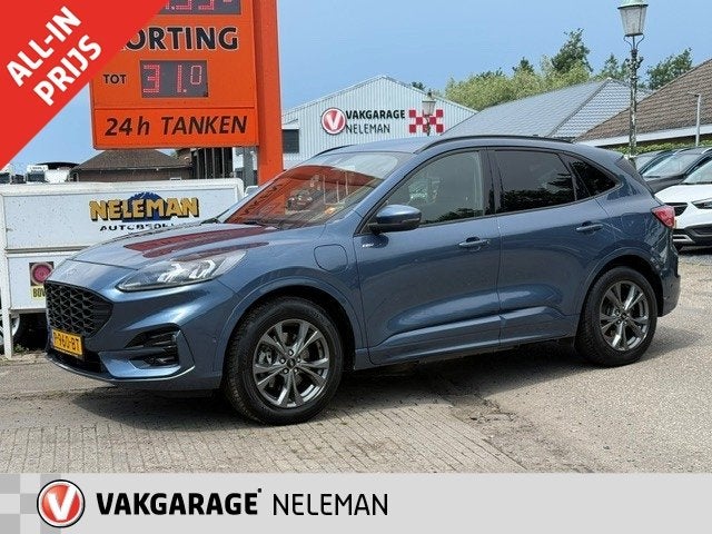 FORD Kuga 2.5 PHEV e-CVT 225pk automaat rijklaarprijs bovag, 12 maanden, Stof, Gebruikt, 4 cilinders