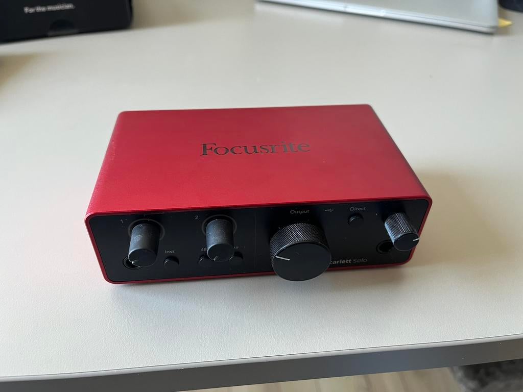 Focusrite Scarlett Solo 4th Gen, Ophalen of Verzenden, Zo goed als nieuw, Extern