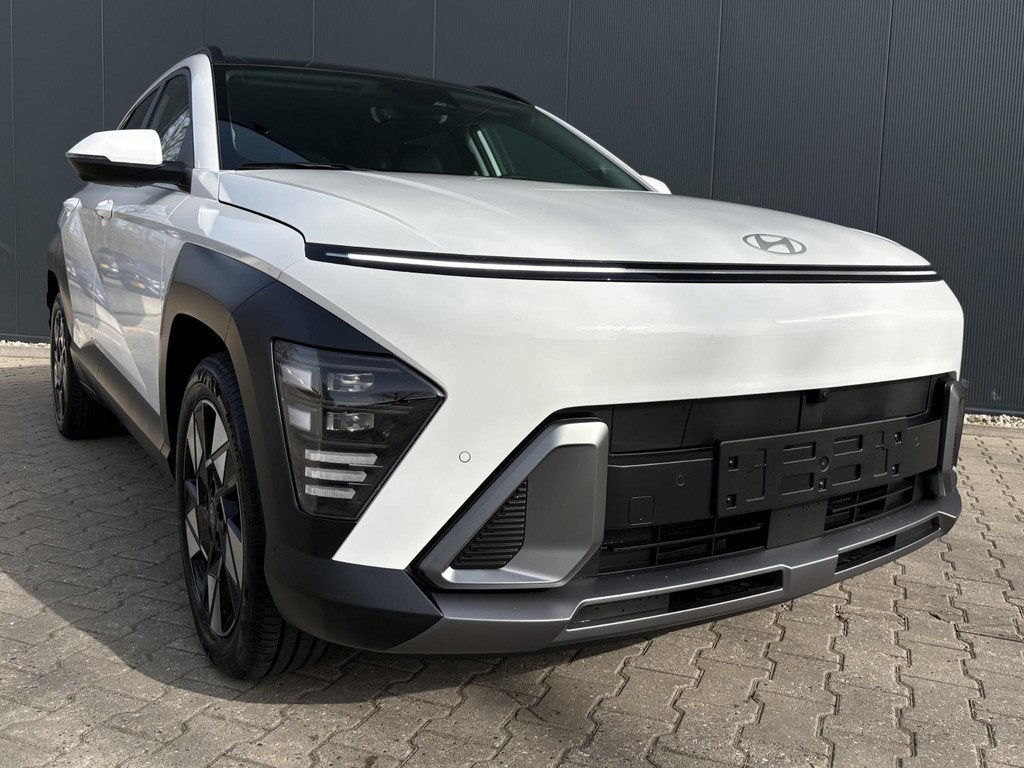 Hyundai Kona 1.6 GDI HEV Premium Sky / Voordeel Op Nieuw €, Auto's, Hyundai, 137 pk, Gebruikt, Euro 6, Lichtsensor