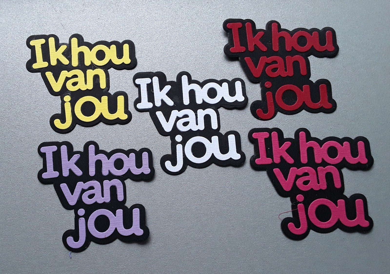 Stansje tekst  ik hou van jou, Ophalen of Verzenden, Nieuw, Overige thema's, Overige typen