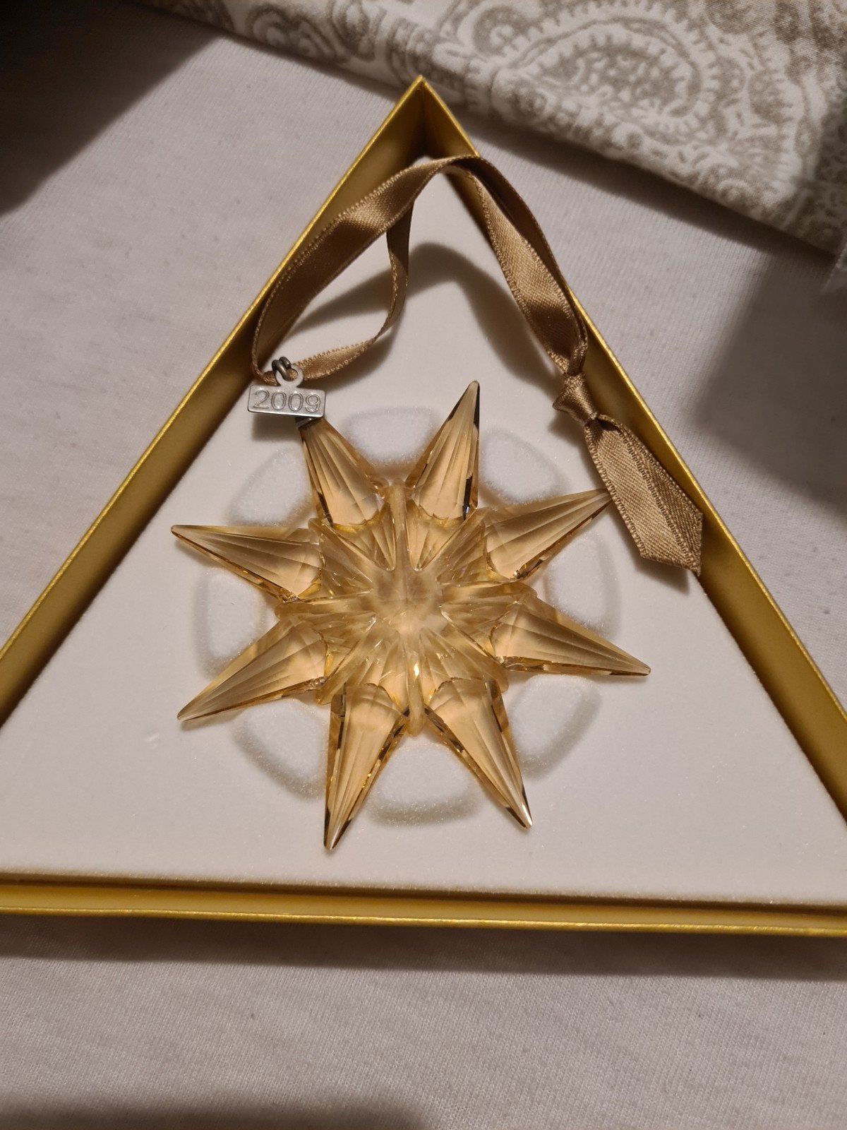 Swarovski SCS Kerst Ornament 2009 in originele doos, Ophalen, Zo goed als nieuw, Huisaccessoire
