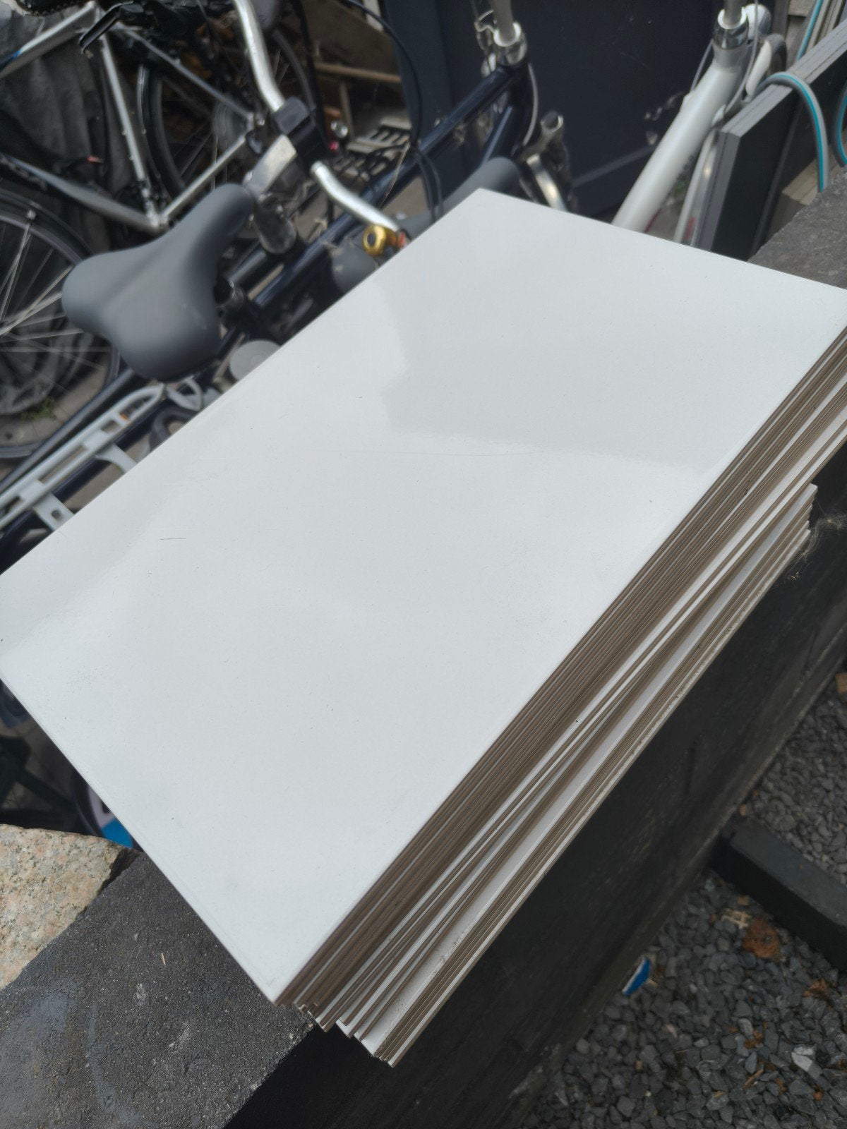 2,3 m2 Softline Glossy Grey tegels 25x40 cm, Doe-het-zelf en Verbouw, Tegels, Ophalen, Nieuw, 20 tot 40 cm, Minder dan 5 m²