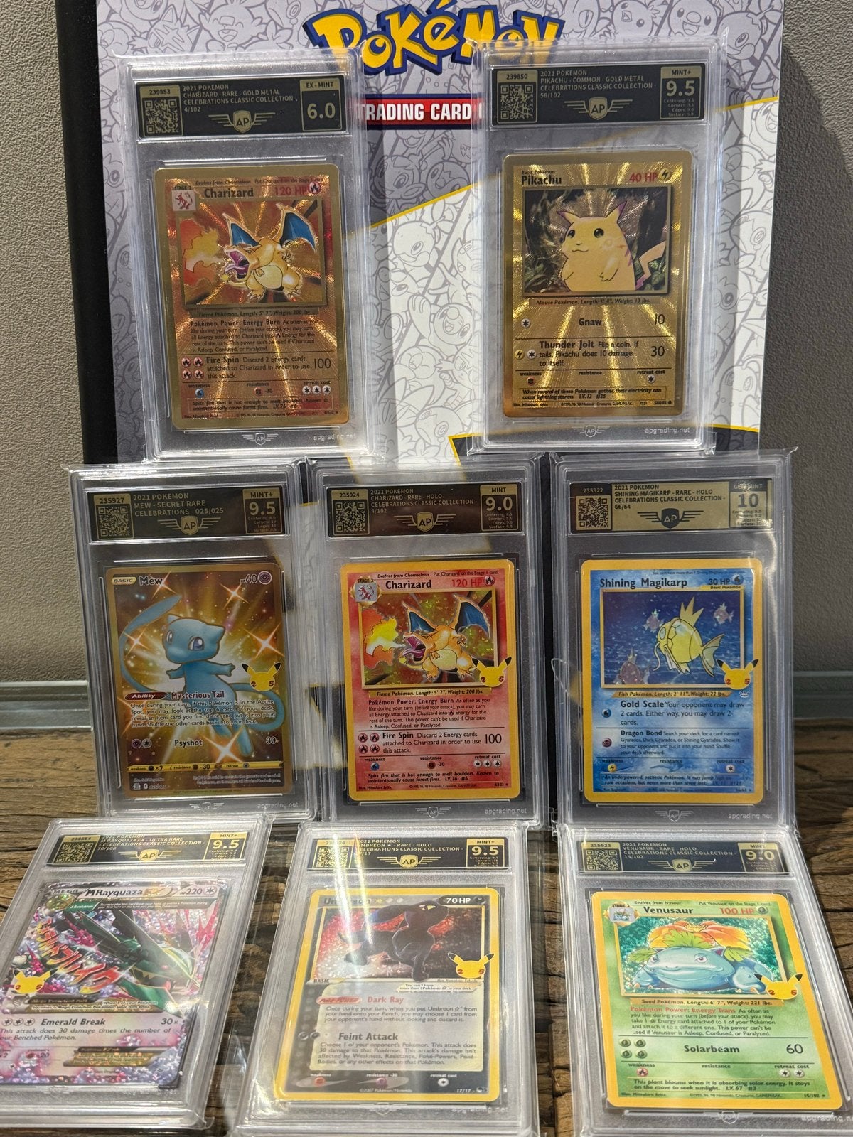 Pokémon Celebrations Master Set + 8 AP Graded & McDonalds, Ophalen of Verzenden, Zo goed als nieuw, Meerdere kaarten