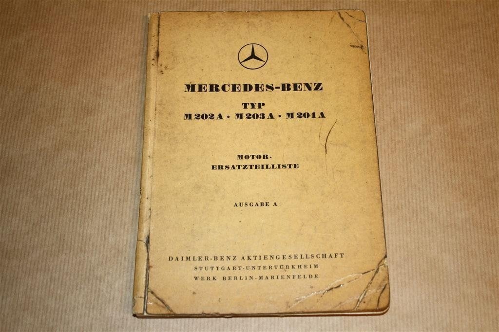 Mercedes Benz - Motorersatzteilliste - 1951 !!, Ophalen of Verzenden