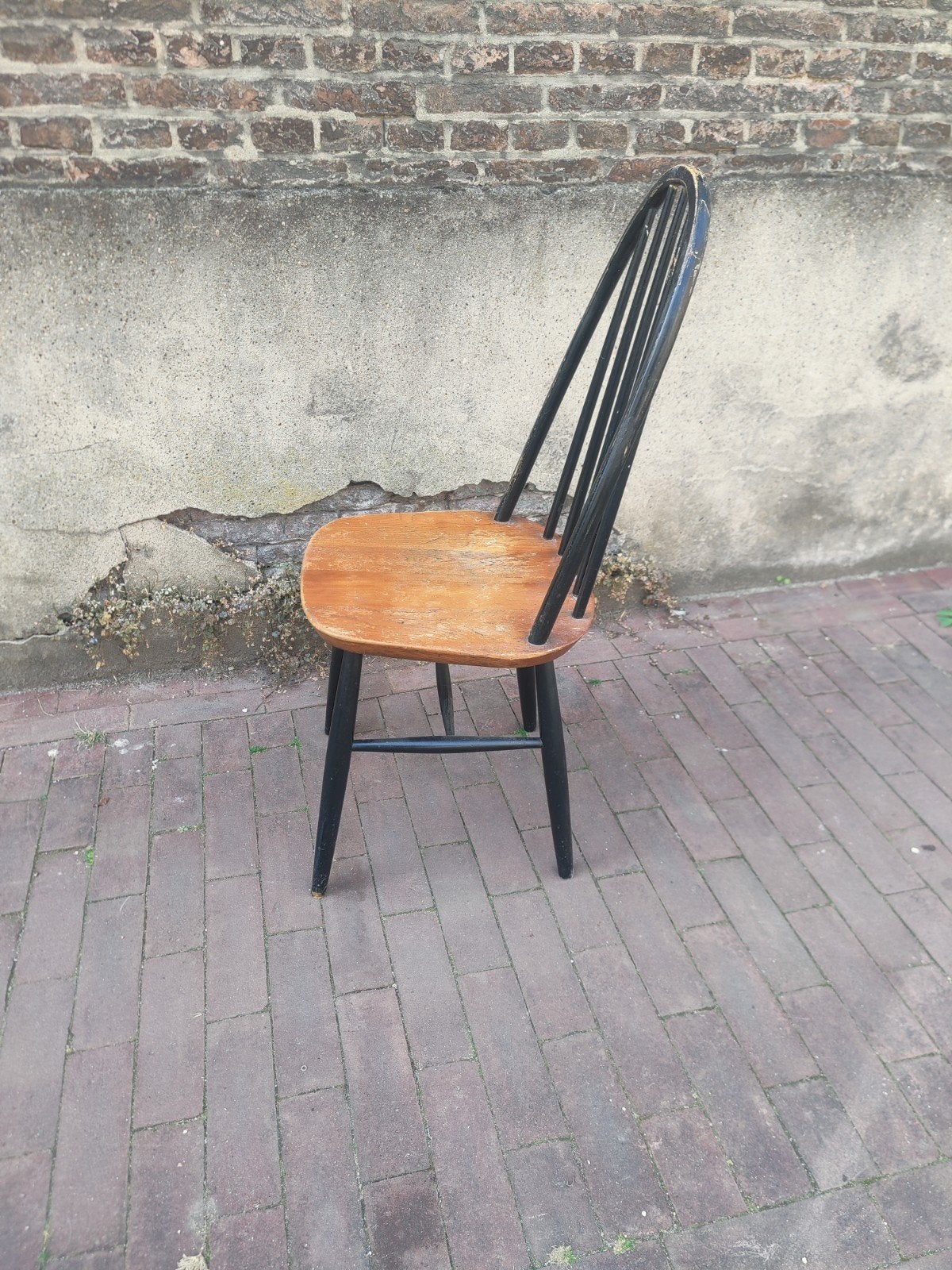 Tapiovaara Pastoe spijlenstoel, Ophalen, Gebruikt, Bruin, Vintage