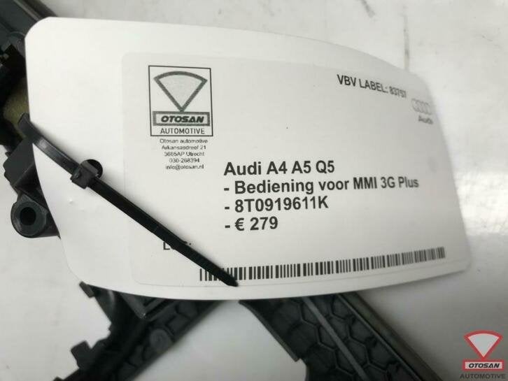 audi a4 a5 q5 8k 8t bediening voor mmi 3g plus 8t0919611k, Gebruikt, AUDI AG, Auto-Union-Strasse 1
85045  Ingolstadt, DE, Kundenbetreuung@audi.de