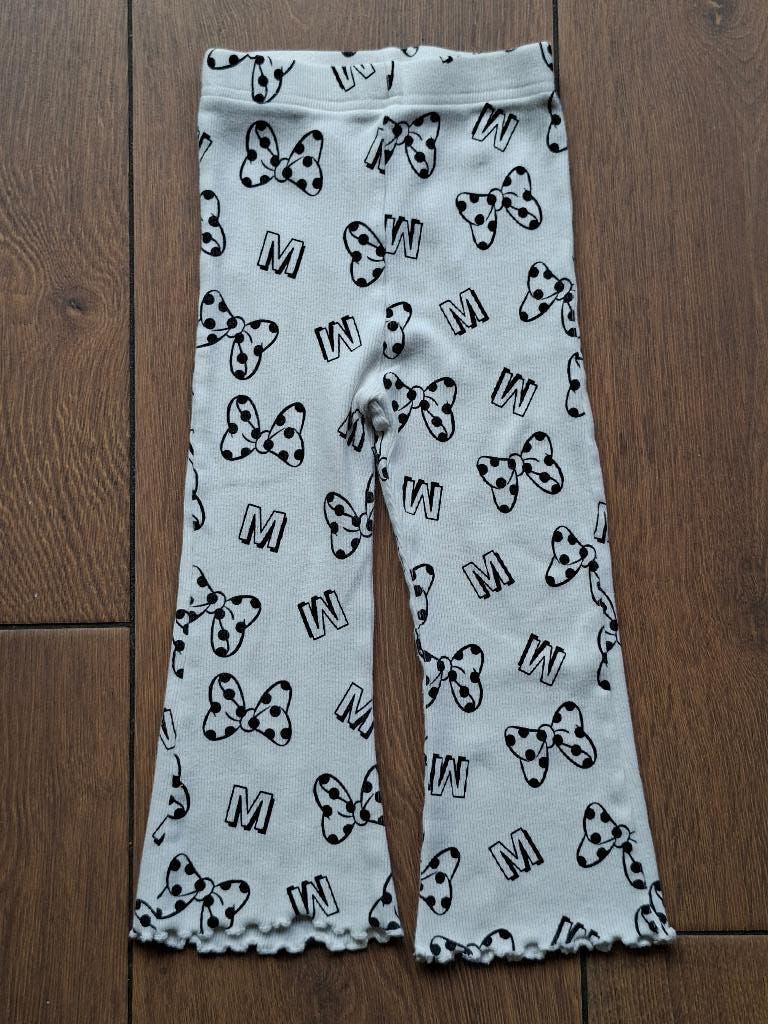 Flared broek. Minnie. Lengte 50 cm. Taille 44 cm.  Maat 92??, Disney, Broekje, Meisje, Nieuw