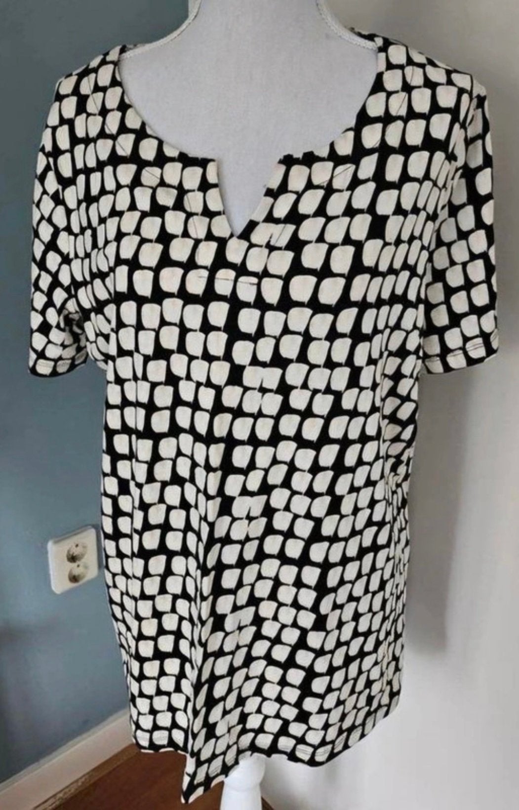 Zwart creme shirt, merk Kaffe - maat 44, nieuw, Zwart, Maat 42/44 (L), Nieuw, Ophalen of Verzenden
