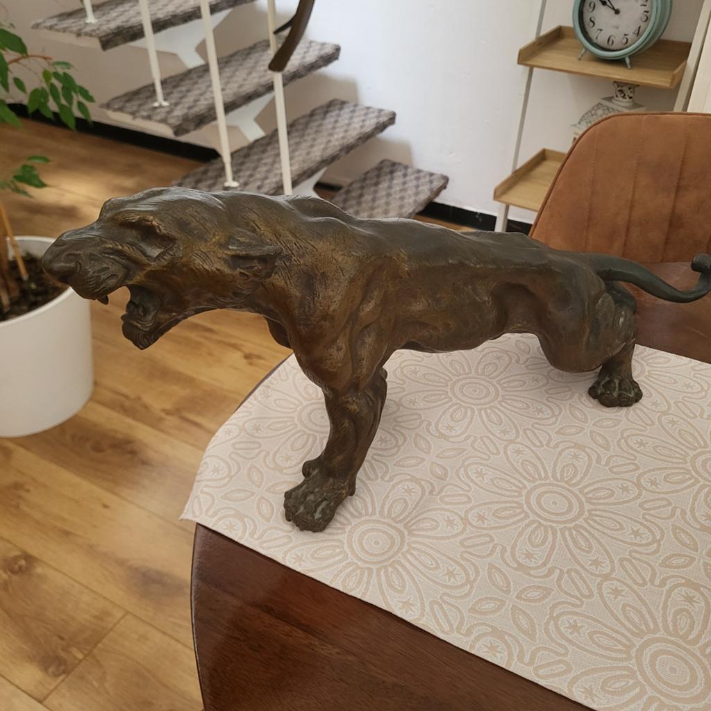 Prachtige bronze panther  ophalen belgie puurs, Antiek en Kunst, Ophalen of Verzenden