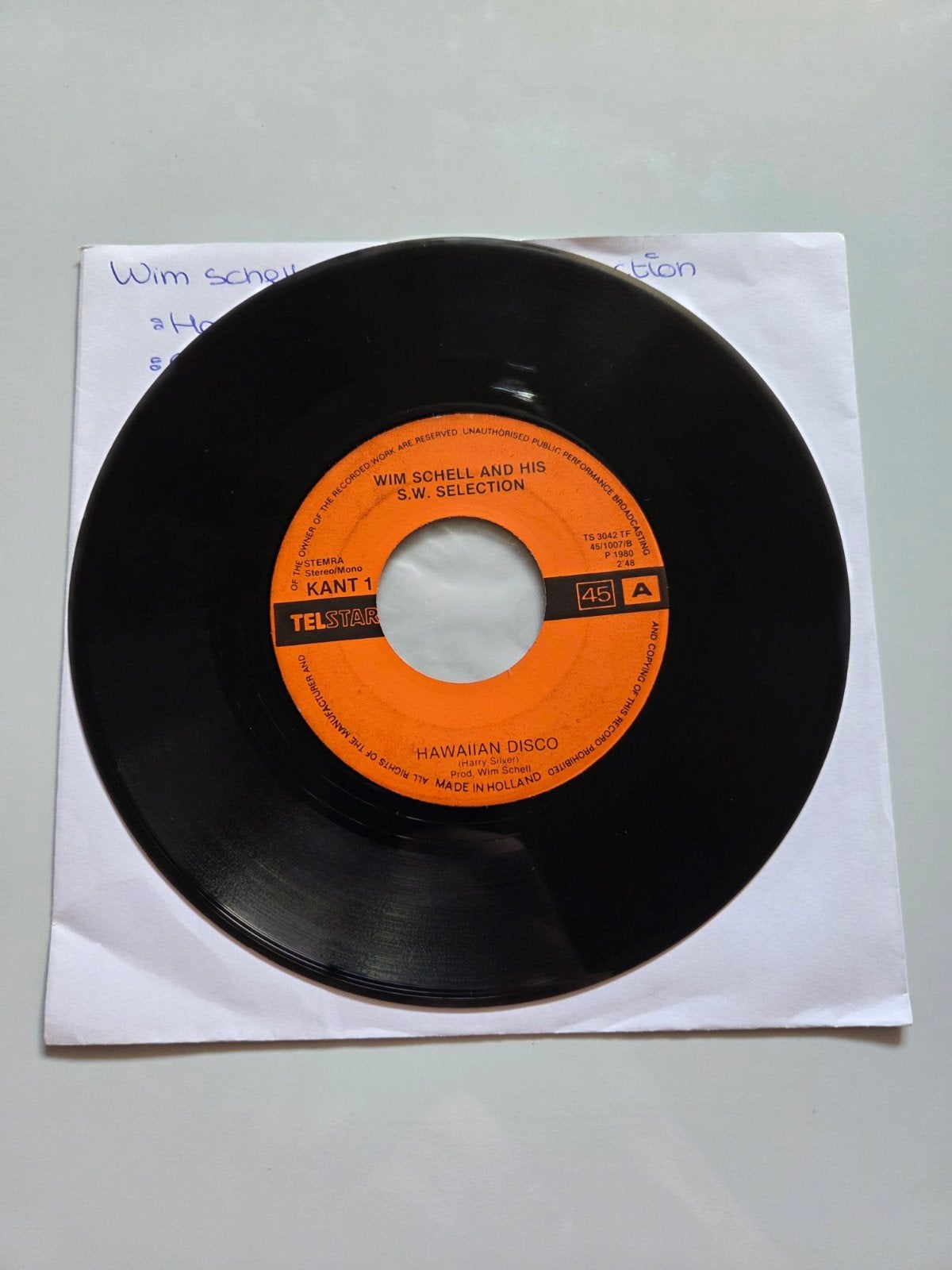 Wim Schell and his S.W selection - Hawaiian disco, Ophalen of Verzenden, Gebruikt, 7 inch, Single