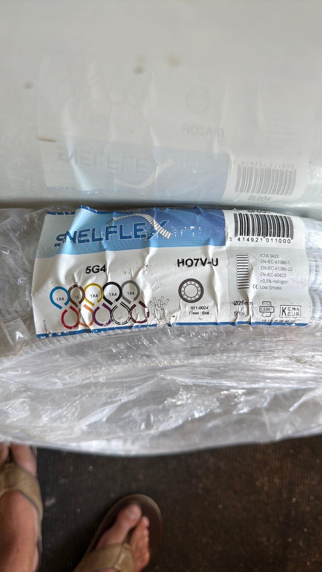 Circa 12,5m snelflex kabel 5aderig, Ophalen, Nieuw, Kabel of Snoer