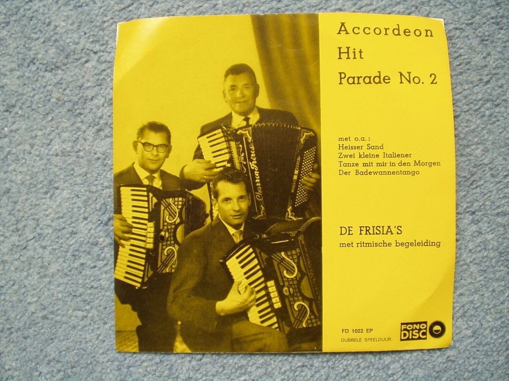 De Frisias Accordeon Hitparade 2, Ophalen of Verzenden, Gebruikt, Overige formaten, Levenslied of Smartlap