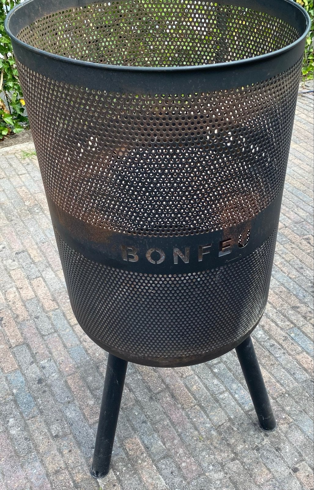 BonFeu Vuurton/Vuurkorf met Grill en Deksel, Tuin en Terras, Ophalen, Gebruikt, Vuurton