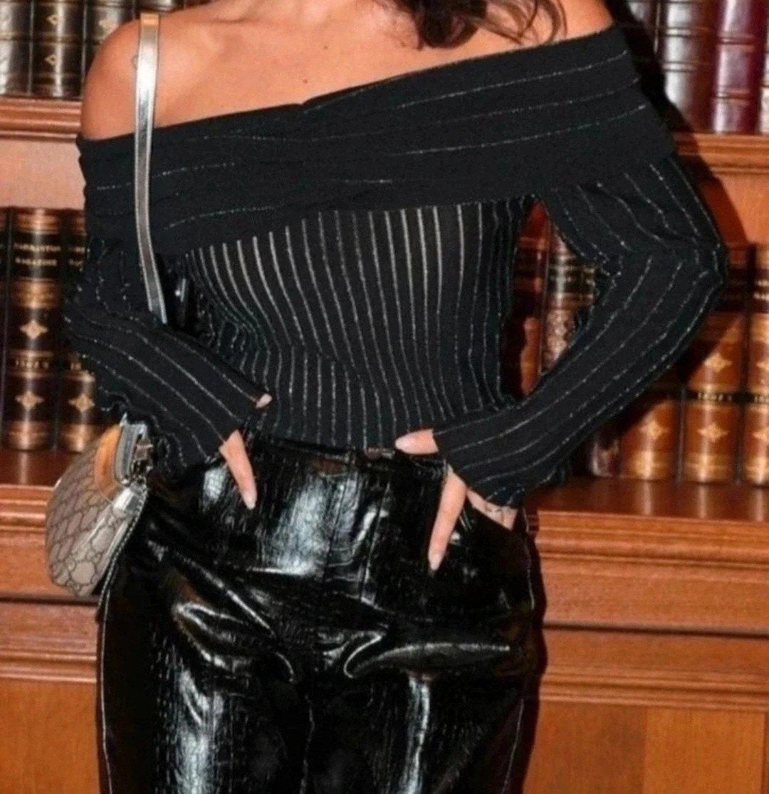 Nikkie Fae Top Maat 36 Zwart met zilveren strepen, Zwart, Nieuw, Ophalen of Verzenden, Nikkie