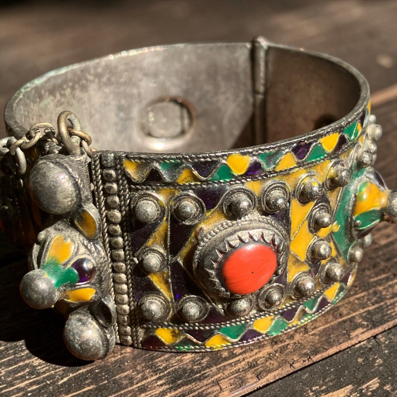 Antieke Berber Armband uit Kabylië, Algerije - Jaren '50, Sieraden, Tassen en Uiterlijk, Ophalen of Verzenden, Overige materialen