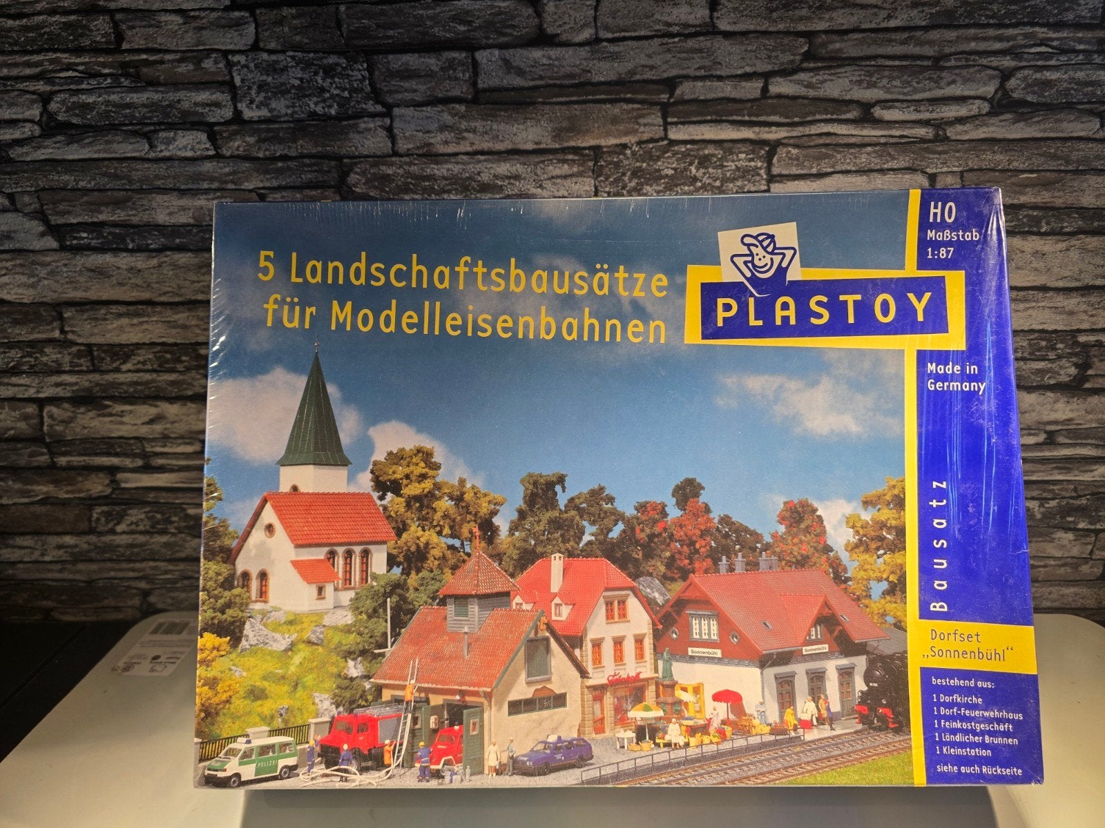plastoy Dorpsset bouwpakket HO spoor 1:87 sonnenbuhl, Overige merken, Gelijkstroom of Wisselstroom, Brug, Tunnel of Gebouw, Nieuw