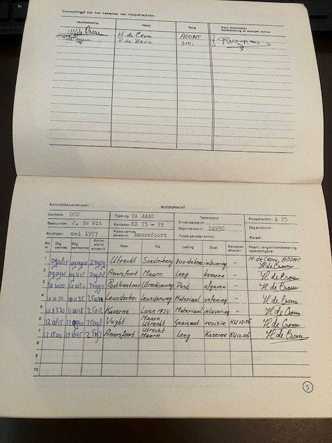 Boekje opl bestuurder wielvoertuigen NL leger oa Laro Nekaf, Ophalen of Verzenden, Landmacht, Nederland, Boek of Tijdschrift
