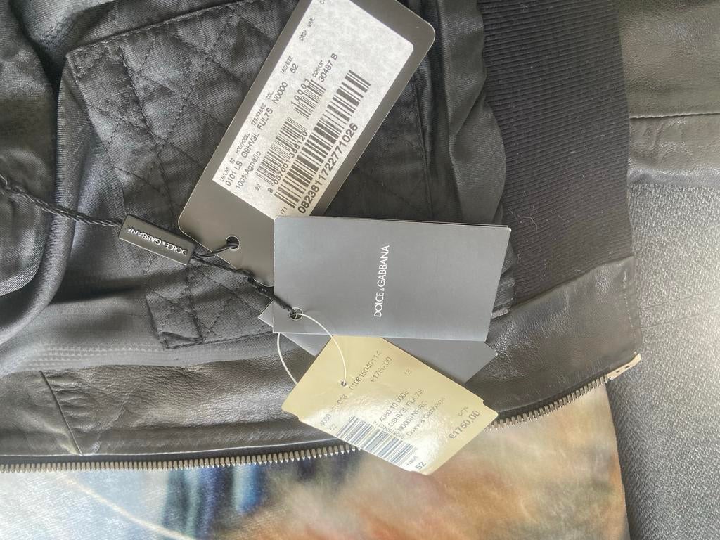 Dolce & Gabbana Leren Bomberjack - Nieuw met labels, Ophalen of Verzenden, Zo goed als nieuw
