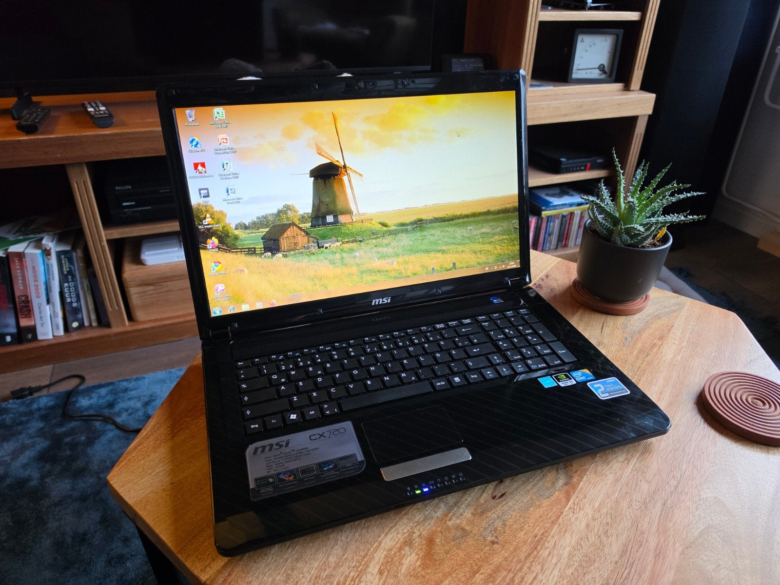 MSI CX720 laptop - met oplader, Computers en Software, Ophalen of Verzenden, MSI