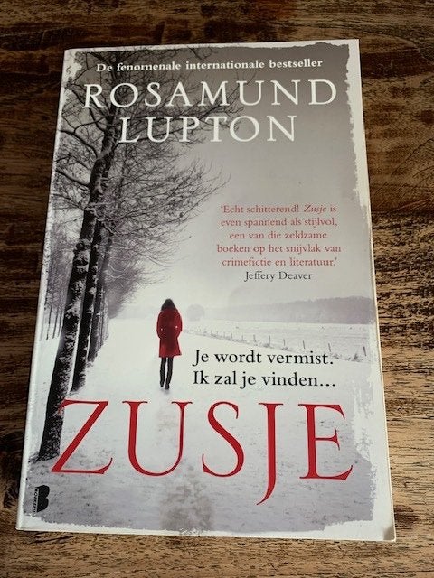 Zusje Door Rosamund Lupton, Ophalen of Verzenden, Zo goed als nieuw, Rosamund Lupton