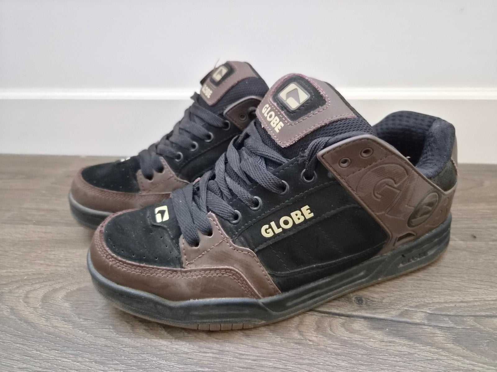 Globe Tilt skate schoenen sneakers zwart/bruin, Verzenden, Zwart, Sneakers of Gympen, Gedragen