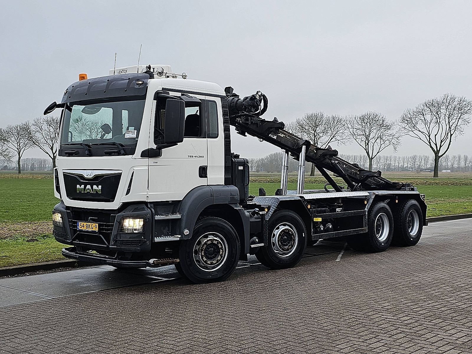 M.A.N. 41.360 TGS 8x4 translift chain, Automaat, Euro 6, Wit, Bedrijf