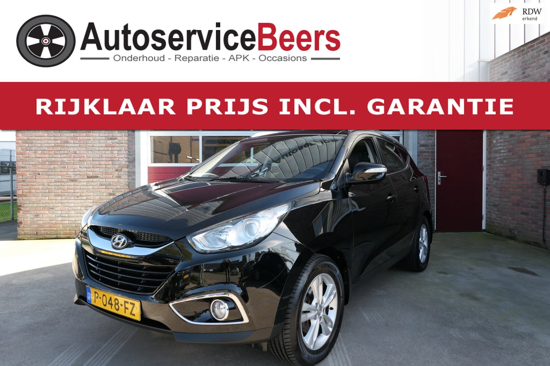 Hyundai Ix35 2.0i 4WD Style, Climate, Stoelverw., Leder, 2x, Automaat, Gebruikt, Zwart, 4 cilinders