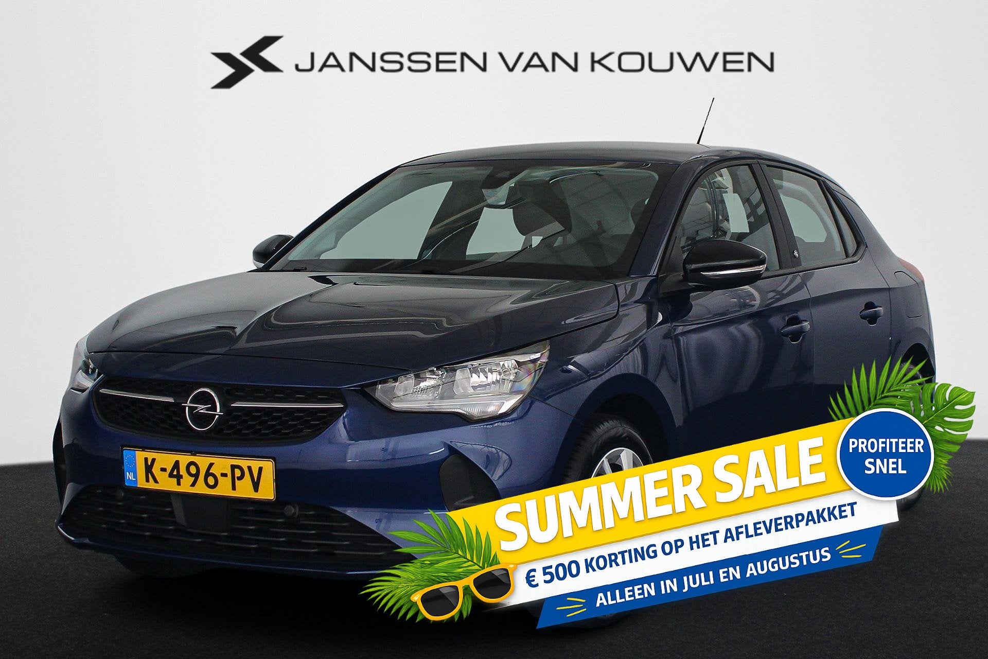 Opel Corsa-e Edition 50 kWh Climate Control Parkeersensoren, Auto's, Opel, Gebruikt, Zwart, Blauw, Parkeersensor