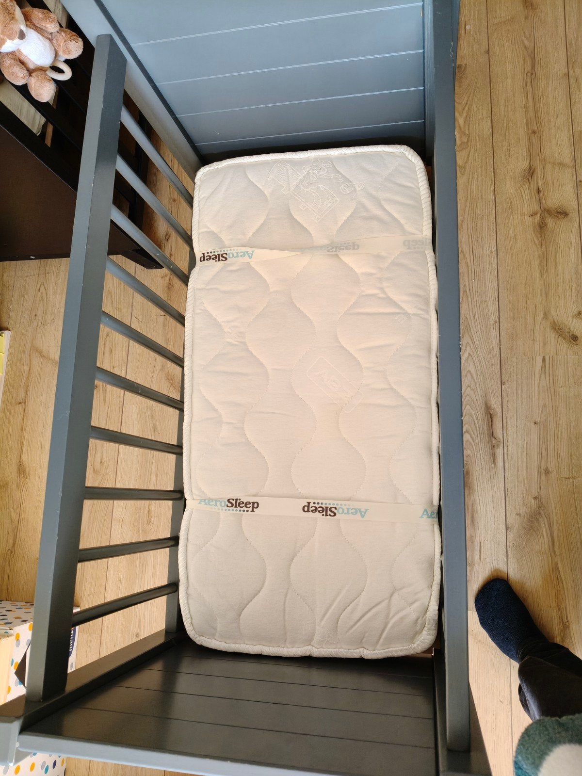 Ledikant met AeroSleep matras - Zo goed als nieuw, Ophalen, Zo goed als nieuw, Ledikant