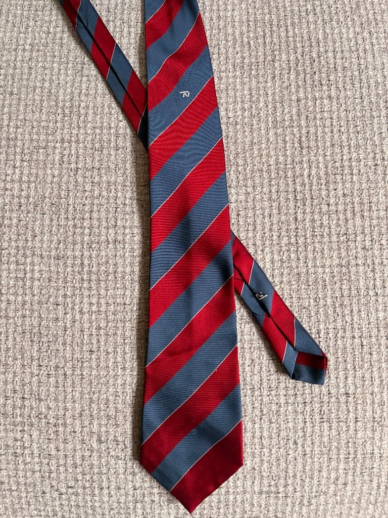 Stropdas logo Nationale Nederlanden, Ophalen of Verzenden, Nieuw, Meerkleurig, Met patroon