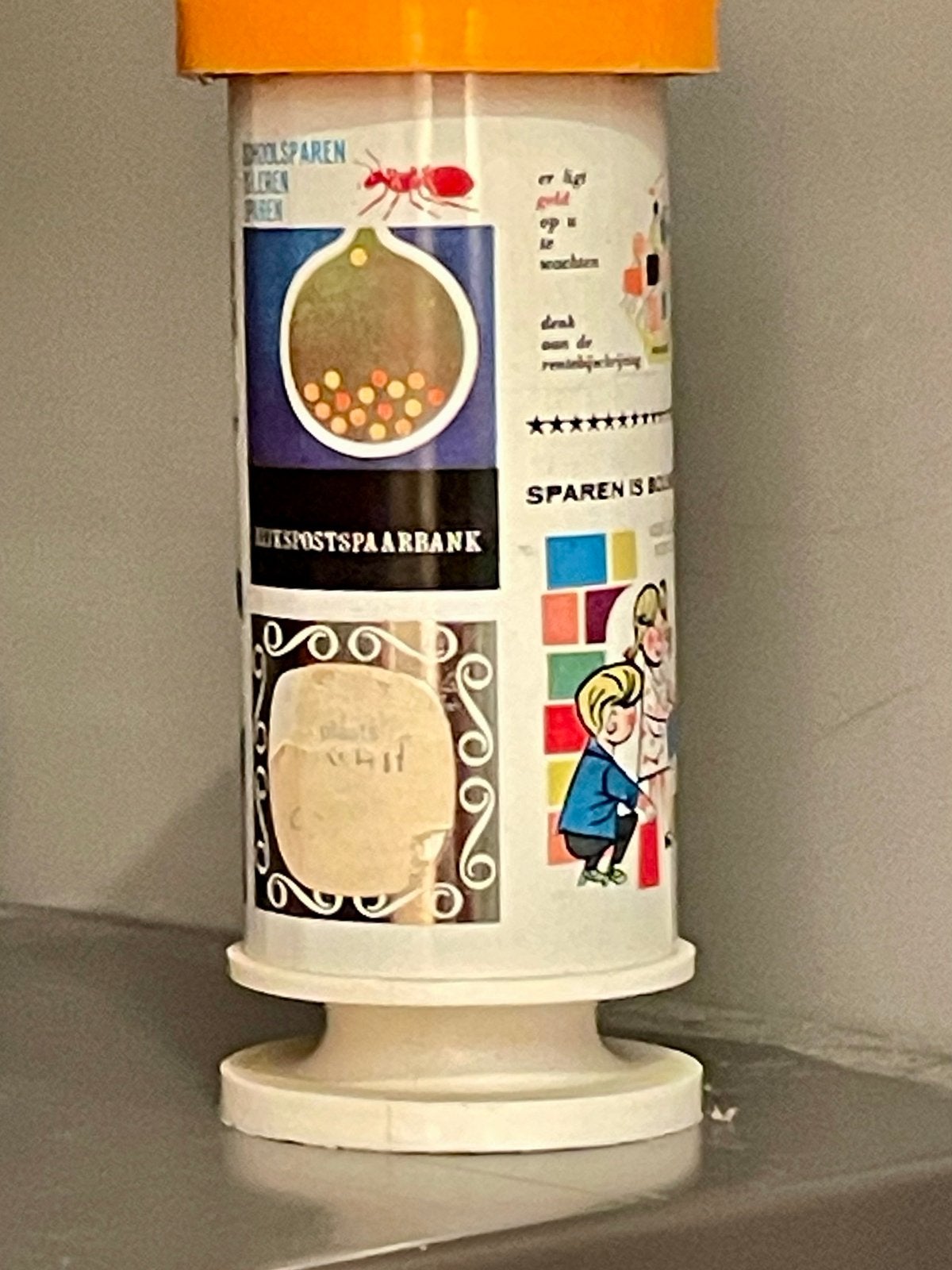 Vintage Rijkspostspaarbank spaarpot - Schoolsparen, Ophalen of Verzenden, Gebruikt