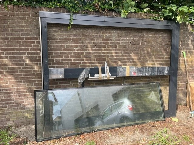 aluminium deur, Gebruikt, 120 cm of meer, Binnendeur, Ophalen of Verzenden