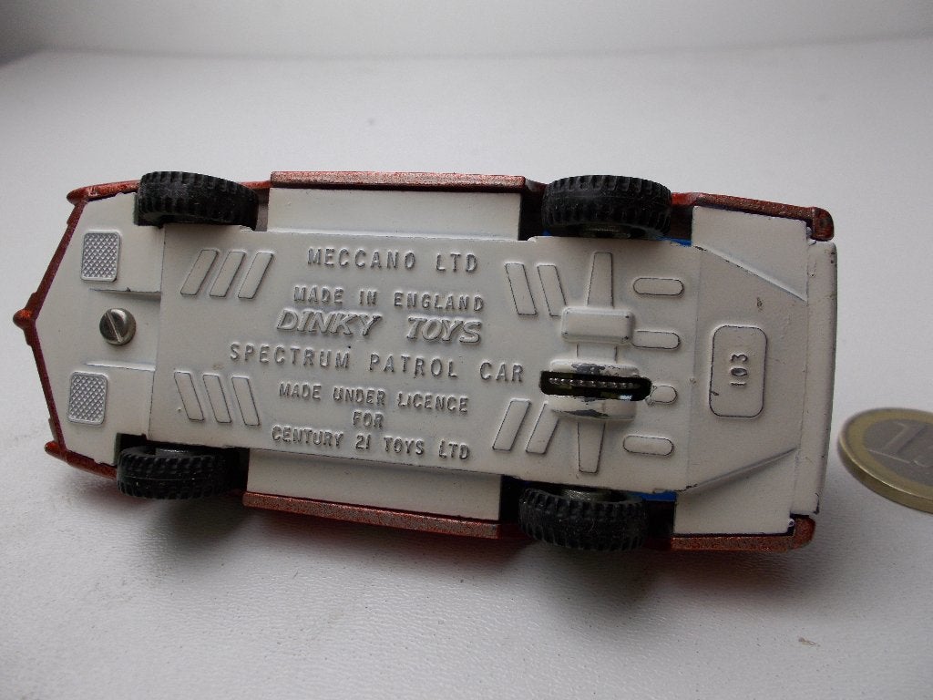 1968 Dinky Toys 103 SPECTRUM PATROL CAR  I.z.g.st!, Ophalen of Verzenden, Zo goed als nieuw, Auto, Dinky Toys