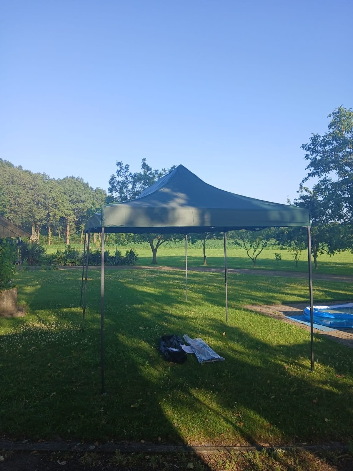 Partytent 6x3m Groen - Hoogte Verstelbaar, Ophalen, Opvouwbaar, Partytent, Minder dan 4 meter