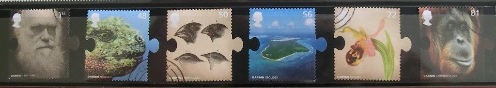 Darwin cpl set gest, Ophalen of Verzenden, Gestempeld