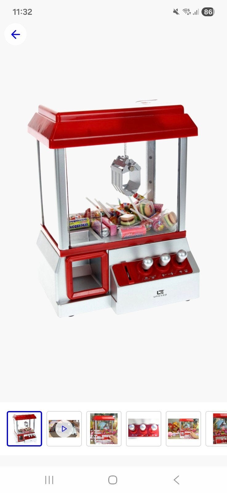 Candy Grabber - Snoepmachine - met Geluidsknop - USB Versie, Ophalen of Verzenden, Nieuw, Jongen of Meisje