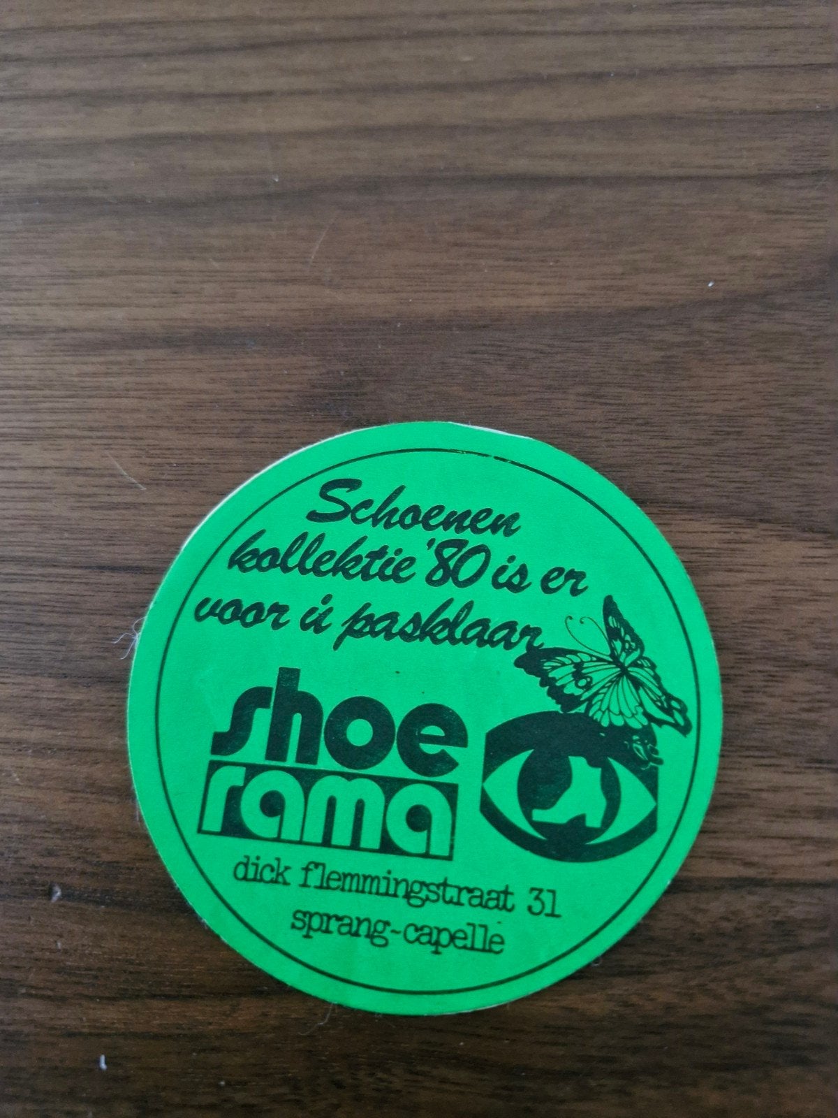 11808 Vintage Shoerama Sticker - Jaren '80 Schoenen Collecti, Ophalen of Verzenden