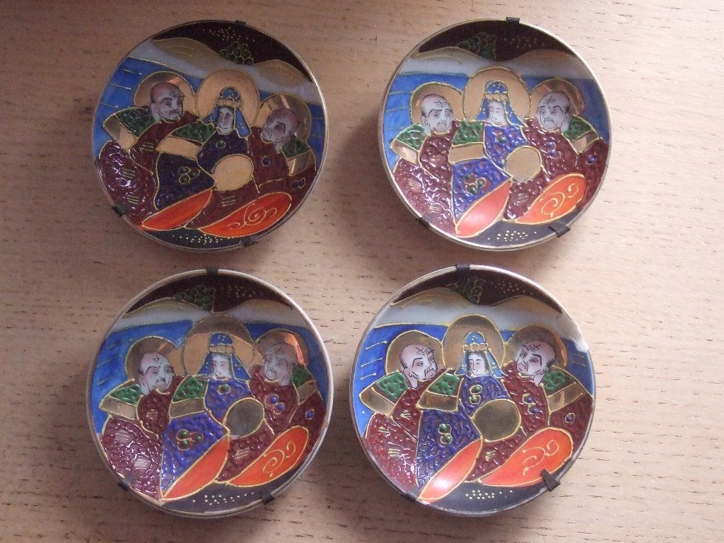 Chinese ophangbordjes met christelijke iconen, Ophalen of Verzenden