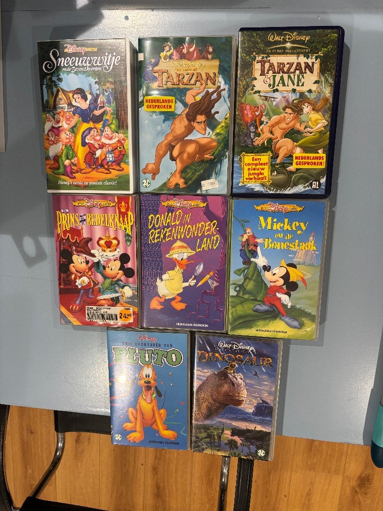 Disney VHS videoband classic en mini classics  videobanden, Ophalen, Tekenfilm, Alle leeftijden, Nederlands