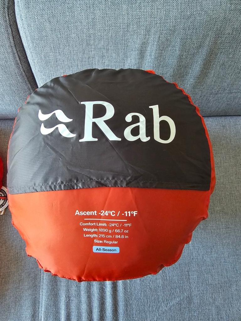 Rab Ascent -24C/-11F Slaapzak - All-Season, Ophalen of Verzenden, Nieuw