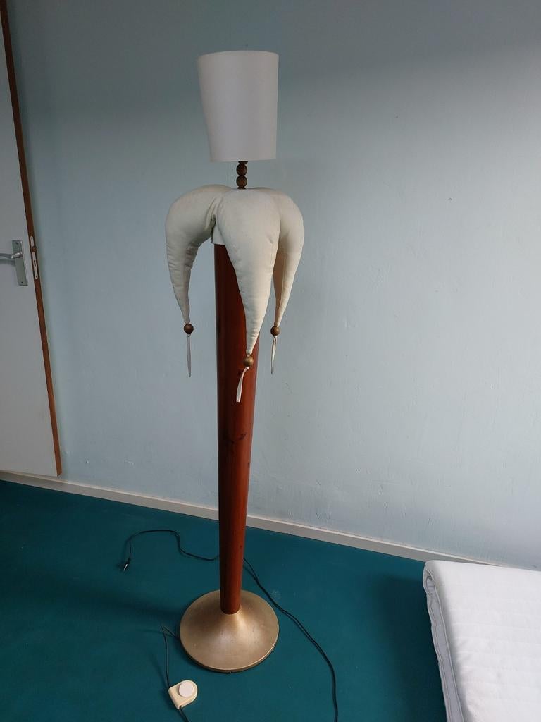 Unieke Vloerlamp met Narrenkap Design, Gebruikt, Eclectisch, Speels, Uniek, Ophalen of Verzenden, 150 tot 200 cm