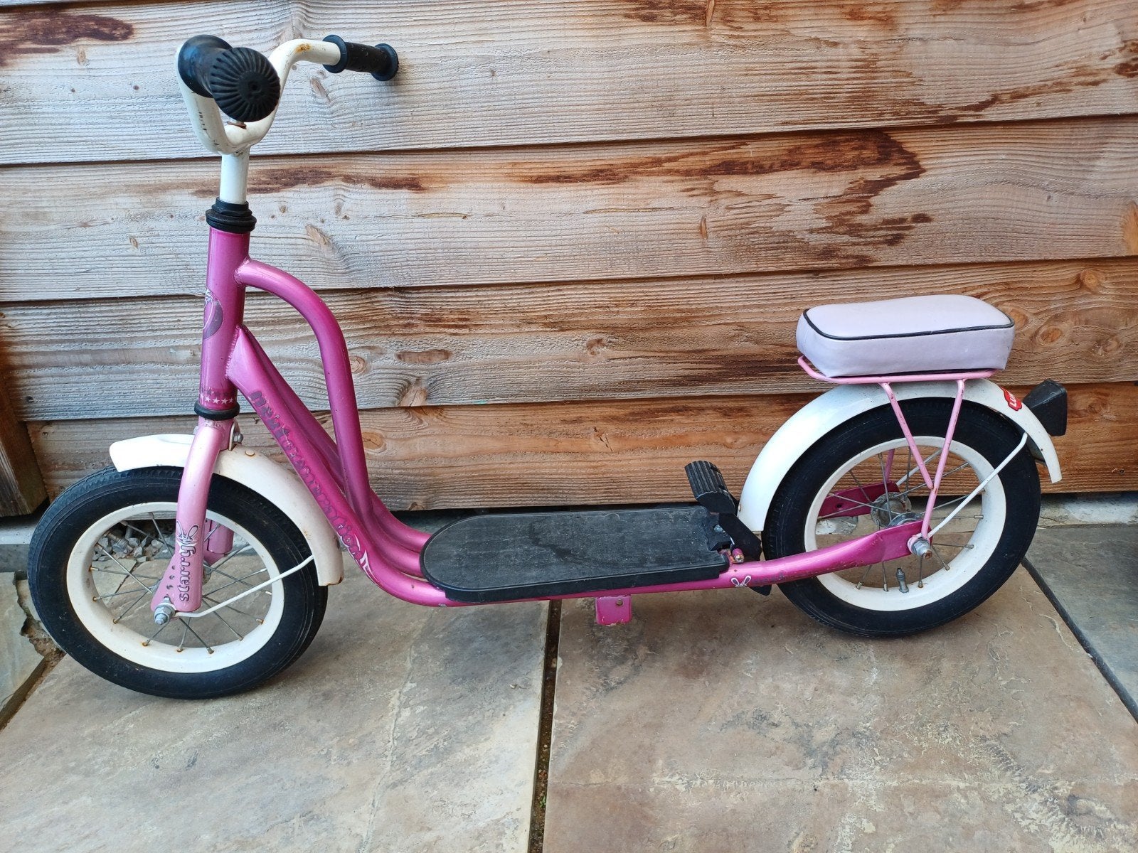 Roze Puky step met zitje - Gebruikt maar in goede staat, Fietsen en Brommers, Steps, Ophalen, Gebruikt, Gewone step, Puky