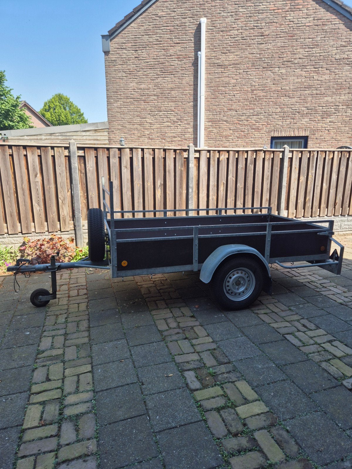 Enkelasser aanhangwagen, kleinvee / hondenkar, Auto diversen, Ophalen, Zo goed als nieuw