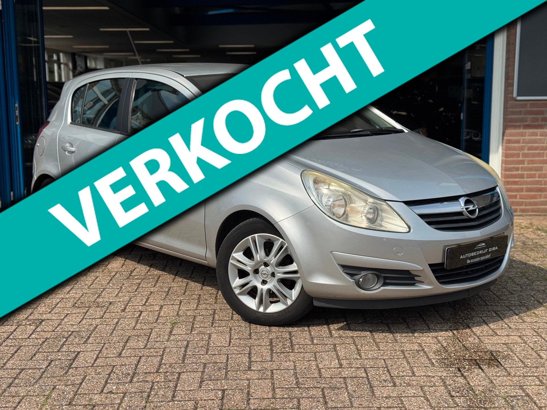 Opel Corsa 1.4-16V Cosmo 5drs 2008 GRIJS AIRCO CRUISE NAP!, Voorwielaandrijving, Gebruikt, Zwart, 4 cilinders
