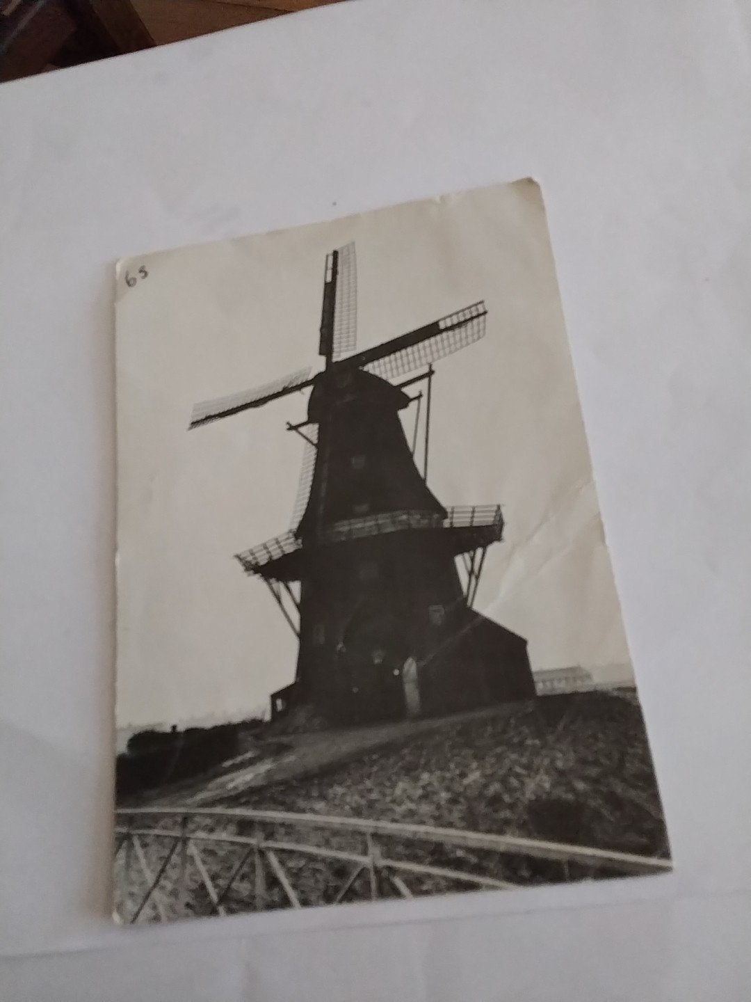 kaart Achtkante stelling korenmolen DOKKUM, Ophalen of Verzenden, 1940 tot 1960, Gelopen