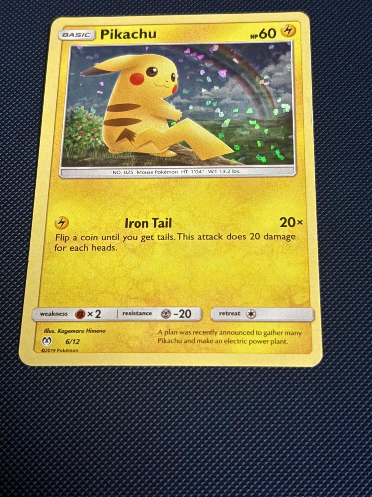 Pikachu holo mcdonalds 2019, Ophalen, Zo goed als nieuw, Losse kaart, Foil