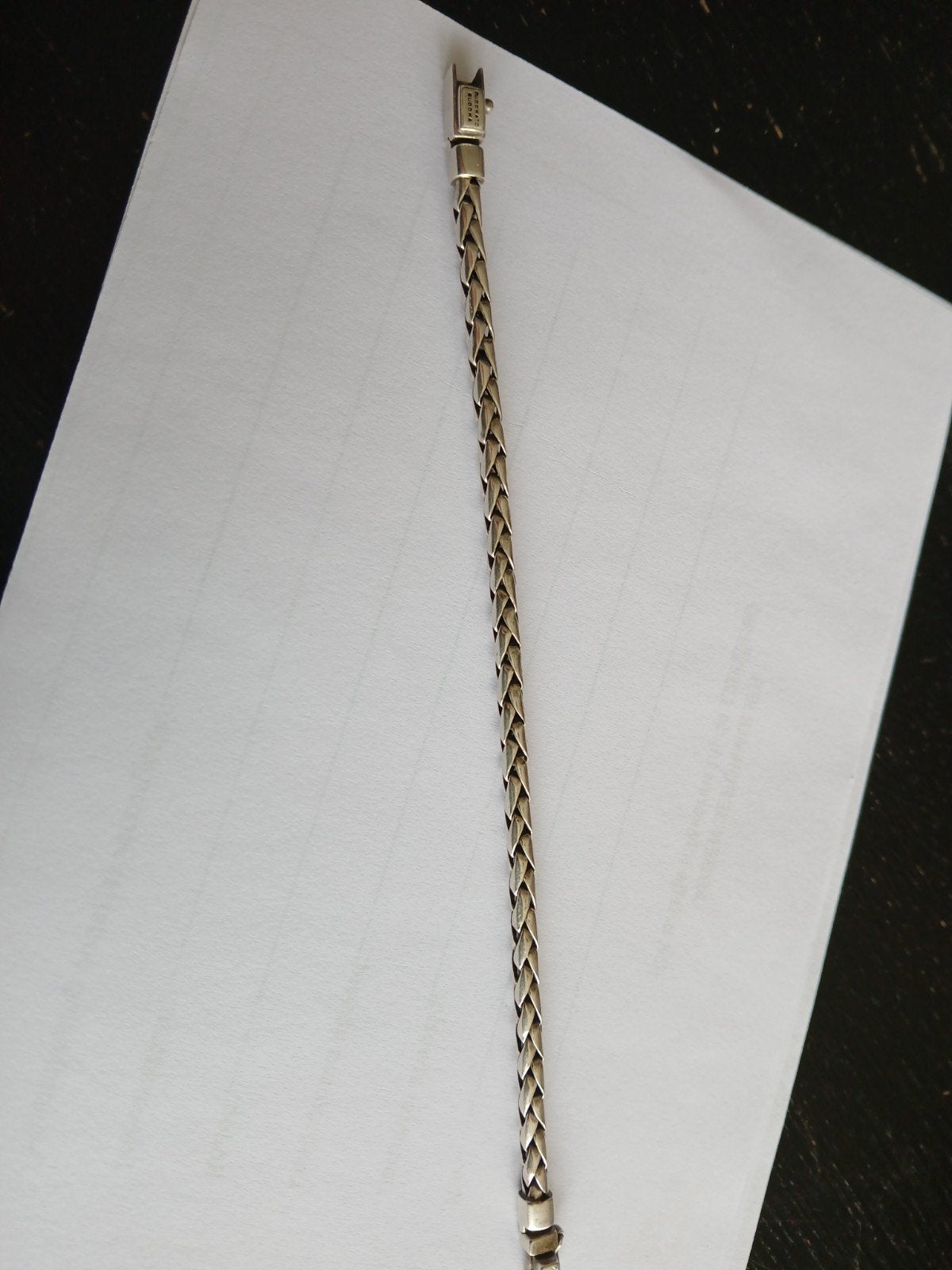 Buddha to Buddha armband 20cm, Sieraden, Tassen en Uiterlijk, Armbanden, Verzenden, Zo goed als nieuw, Zilver, Zilver