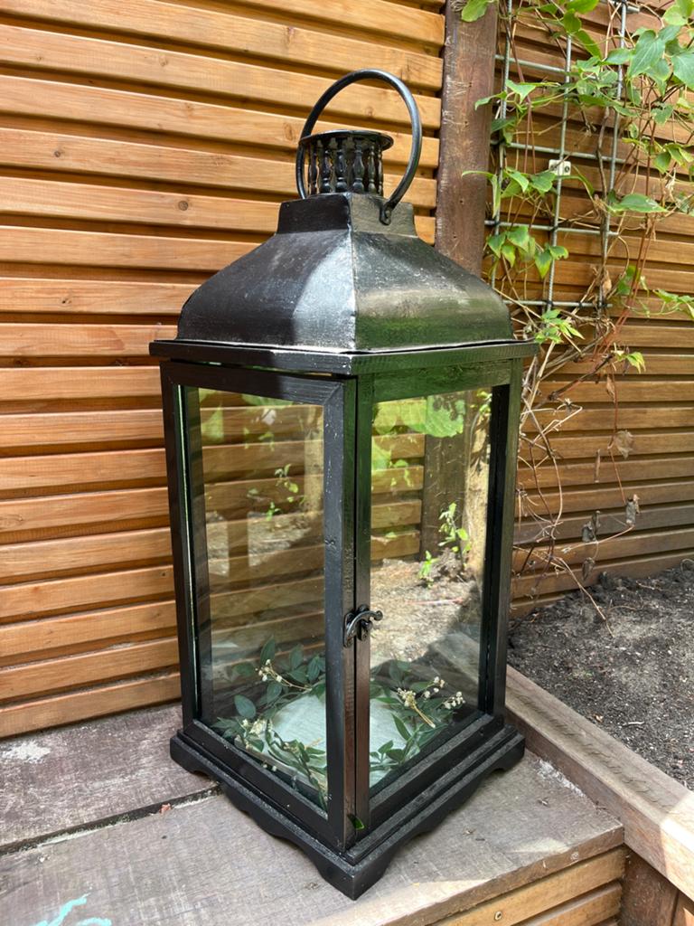 Vintage windlicht - Perfect voor bruiloften en sfeer, Ophalen, Vintage, Metaal, Gebruikt