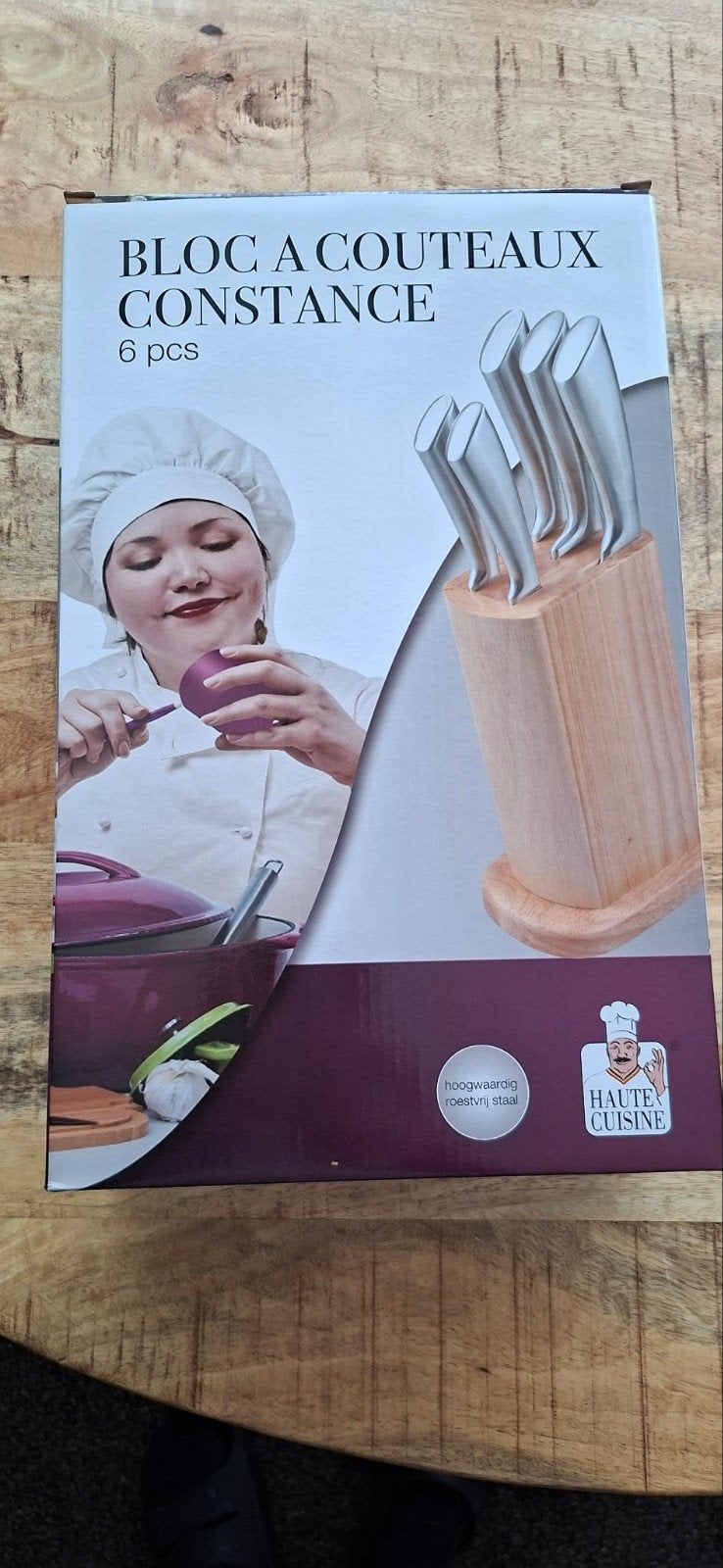 Messenblok Constance 6-delig - Haute Cuisine, Overige typen, Ophalen of Verzenden, Metaal, Overige merken